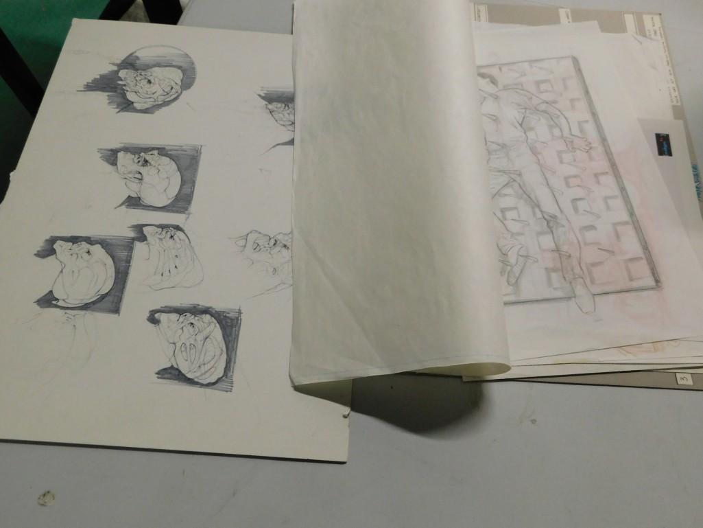Lot of original Horror Movie Concept Art from the Steve (1 of 15)
