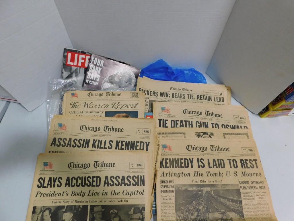Lot of Ephemera incl Life Magazines , Newspapers , etc (1 of 1)
