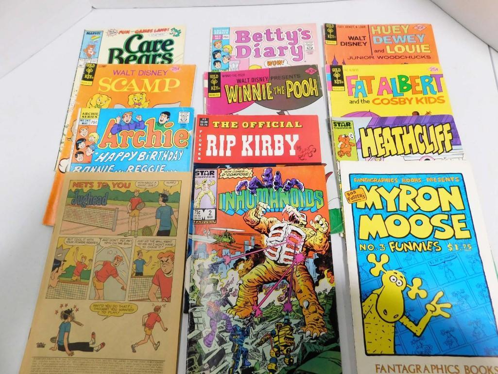 Lot of Vintage Comic Books incl Care Bears , Fat Albert (1 of 1)
