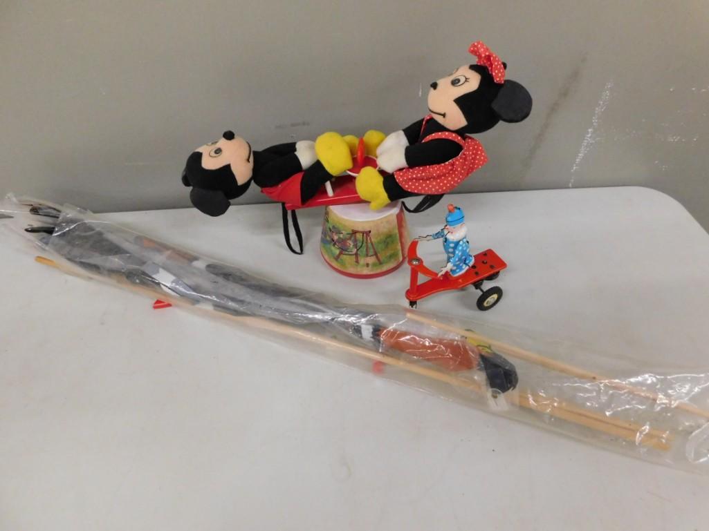 Vintage Mickey and Minnie Mouse Teeter Totter Toy , (1 of 5)