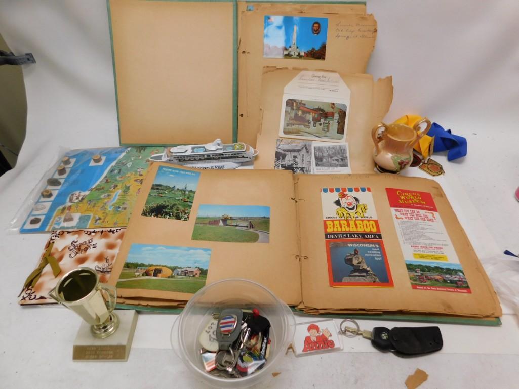 Large Misc. Lot including Scrapbooks, Keychains, etc. (1 of 12)