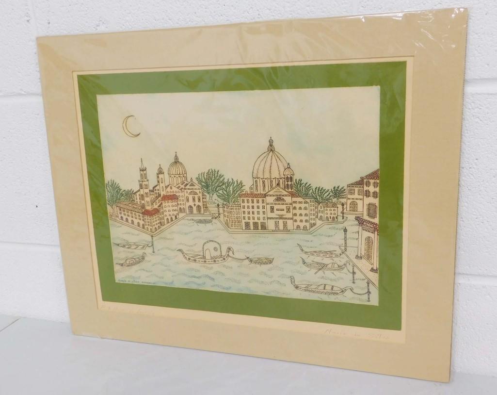 Maria de Silva " Listed Artist " Set of 2 Original (1 of 9)