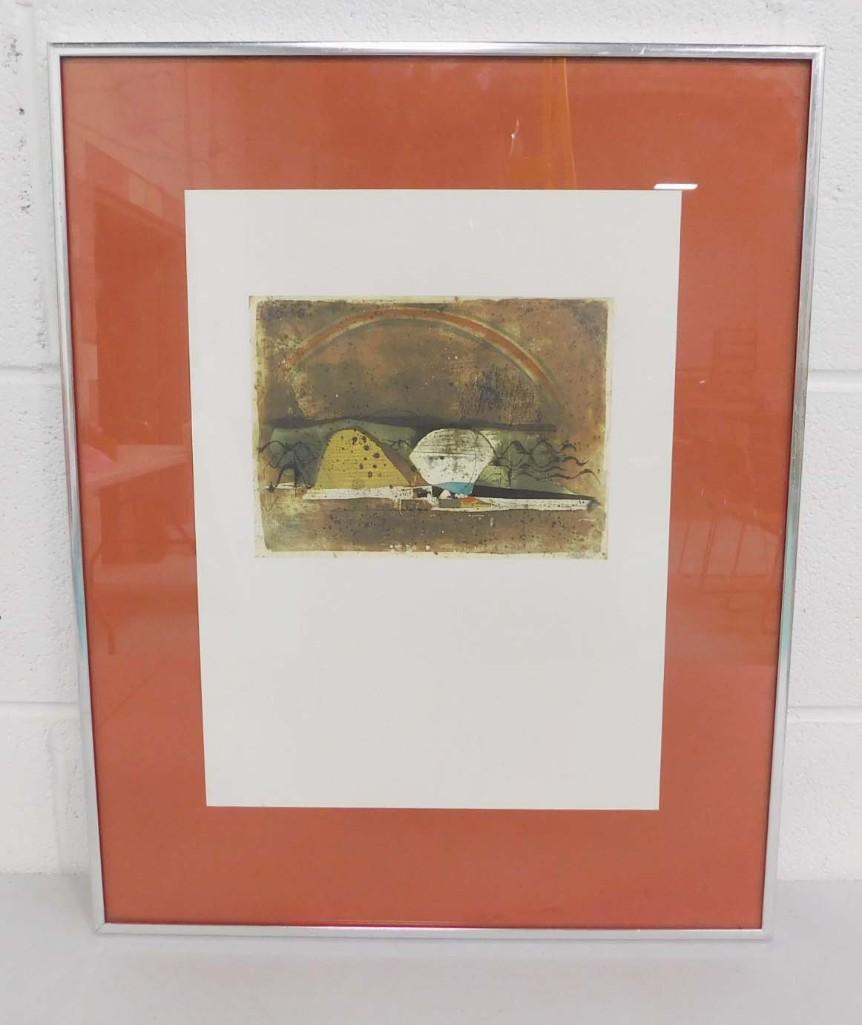 Futuristic Rainbow Abstract Print Signed (1 of 3)