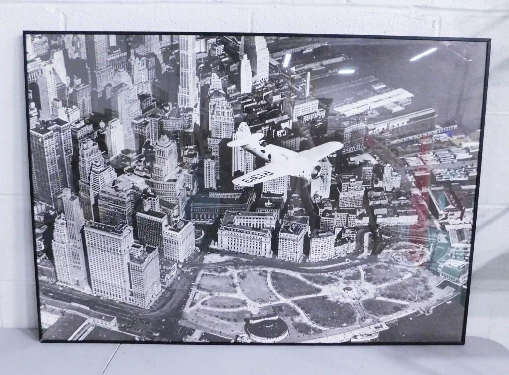 Captain Frank hawks "New Speed Plane over N.Y." (1 of 2)