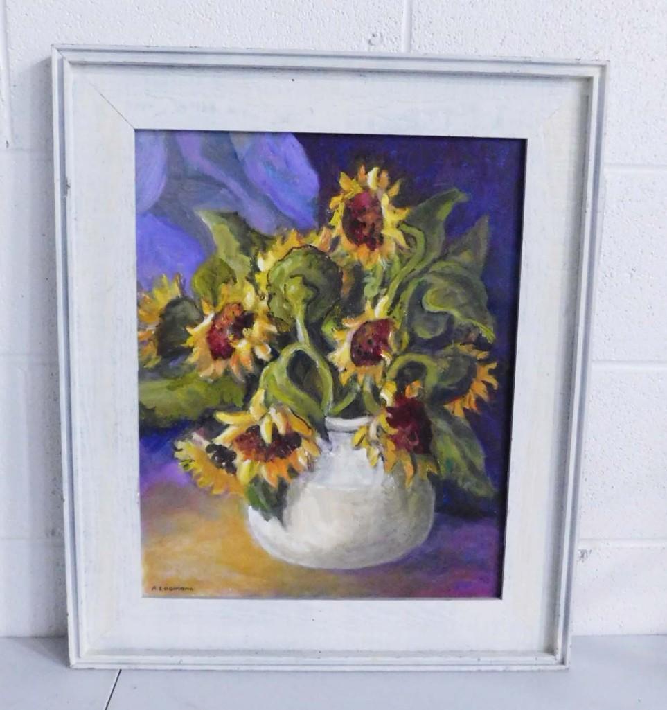 Still Life Oil on Canvas Mid-Century Works Signed (1 of 2)