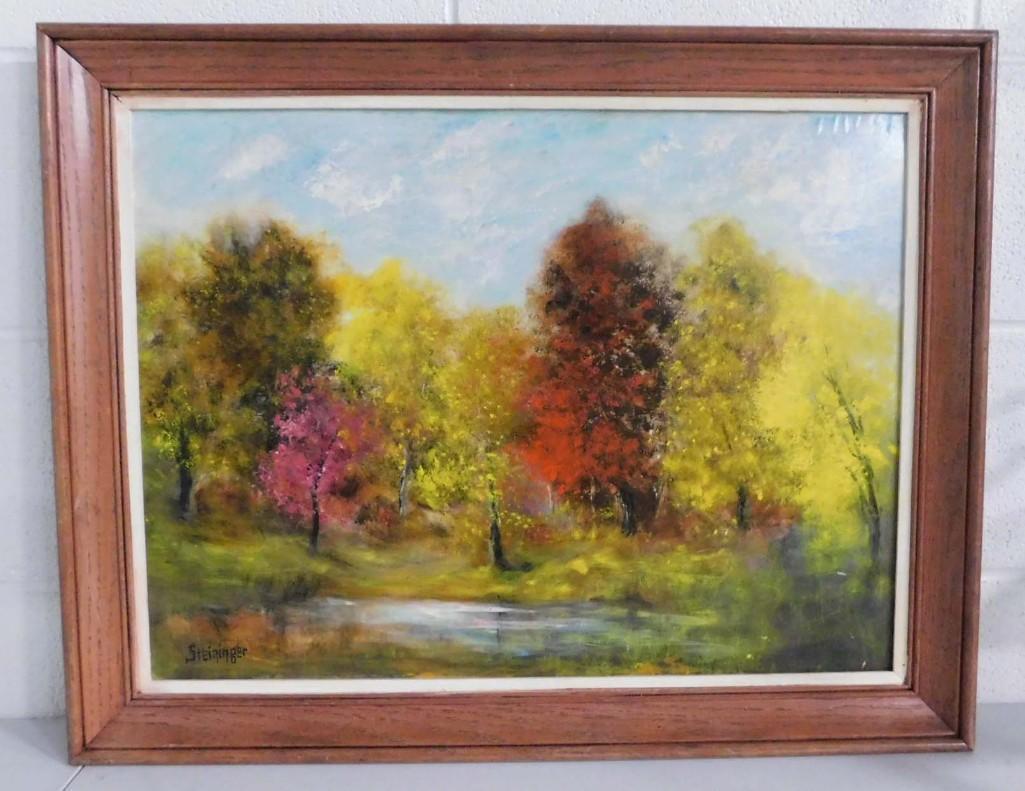 In the style of Dwight F. Sterninger Original Oil - (1 of 4)