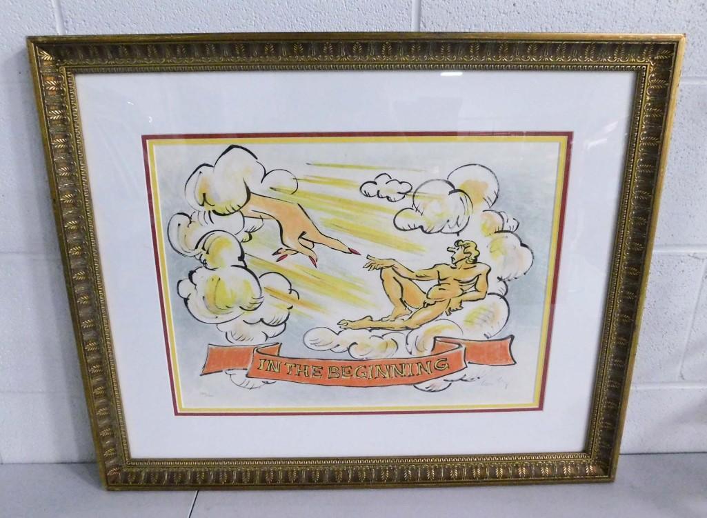 Lee Lorenz "In the Beginning" Signed Lithograph 283/300 (1 of 5)