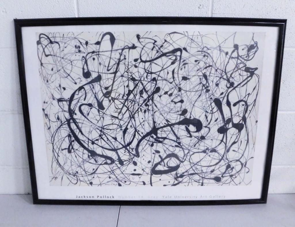 Jackson Pollock "Number 14 Gray" Lithographic Poster (1 of 5)