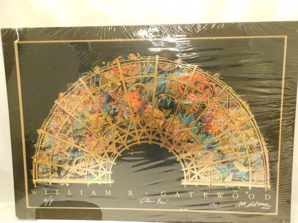 William Gatewood Hand Gilded Lithograph (1 of 5)