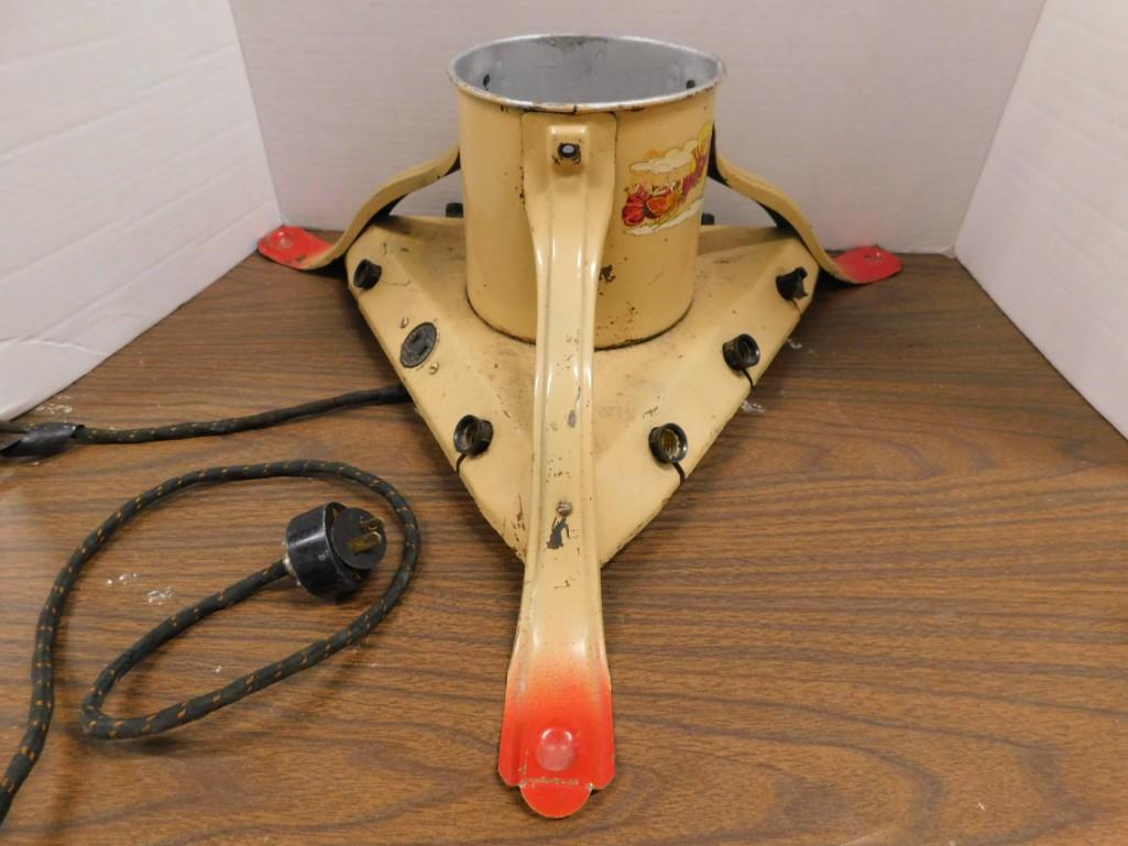 Vintage 1930s - 1940s Christmas Tree Lighted Stand (1 of 1)