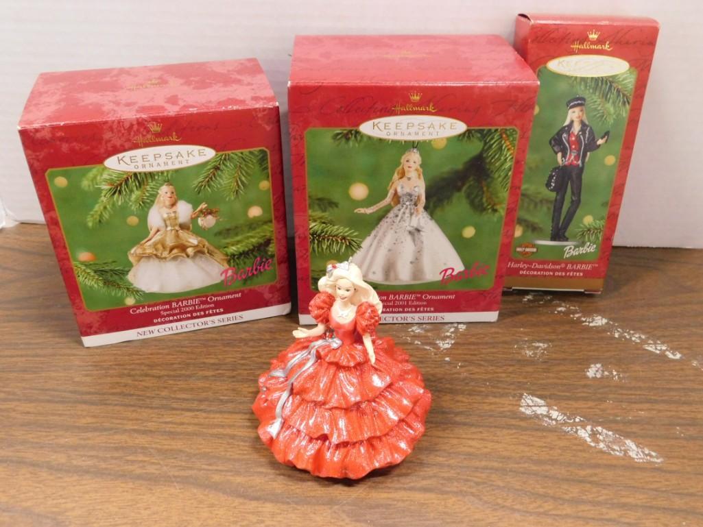 4 Barbie Hallmark Keepsake Ornaments (1 of 1)