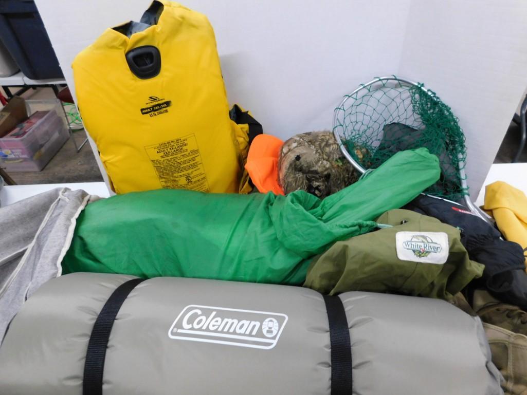Large bag full of camping/fishing accessories including (1 of 5)