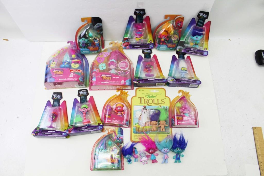 Hasbro Dreamworks Trolls Figures Lot New in Package and: Hasbro Dreamworks Trolls Figures Lot New in Package and a Few with No Packaging , in clean excellent condition
