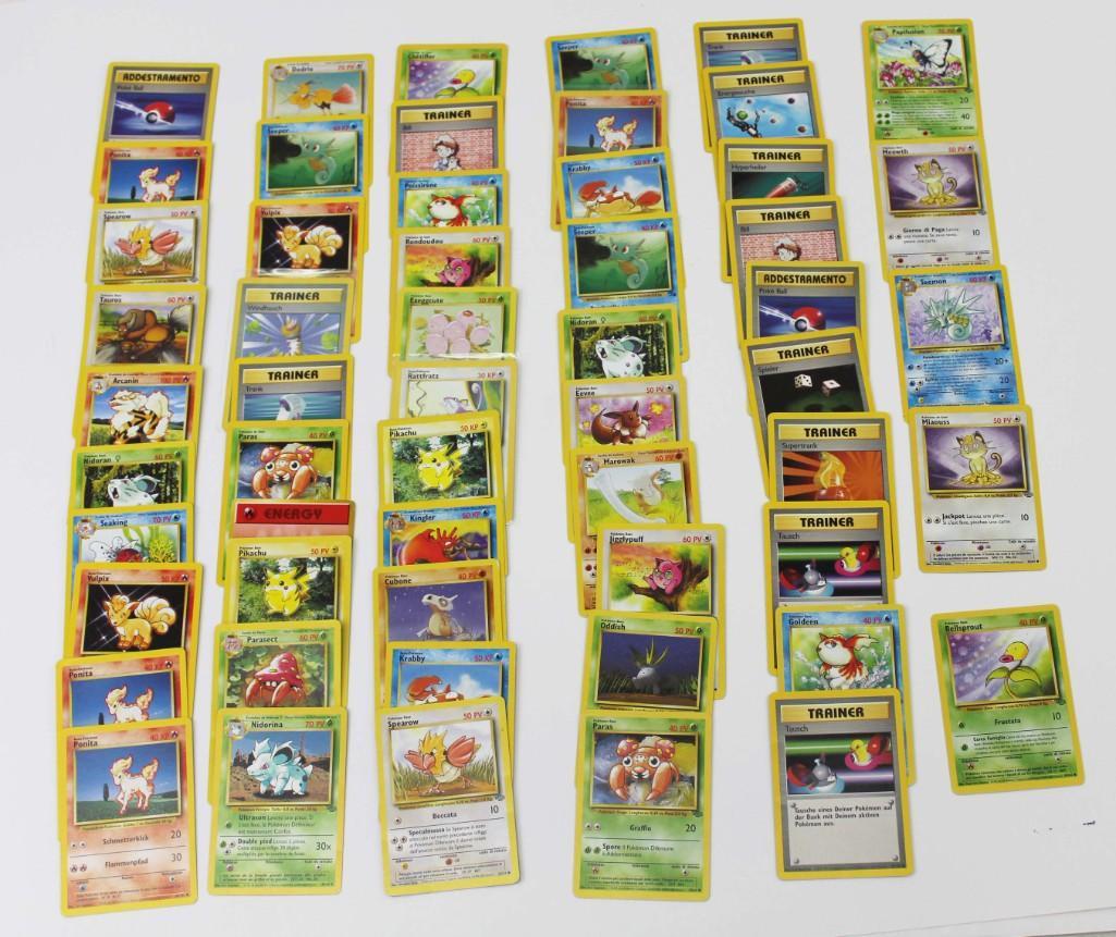 55 Asst Pokemon 1st Generation Foreign Cards ( German , (1 of 6)