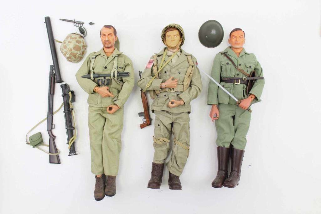 3 Military 12" Foreign & Us Marine Soldiers: Dragon (1 of 5)