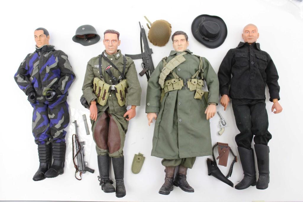 4 Military 12" Soldiers : Dragon Models , GI Joe , Etc (1 of 6)