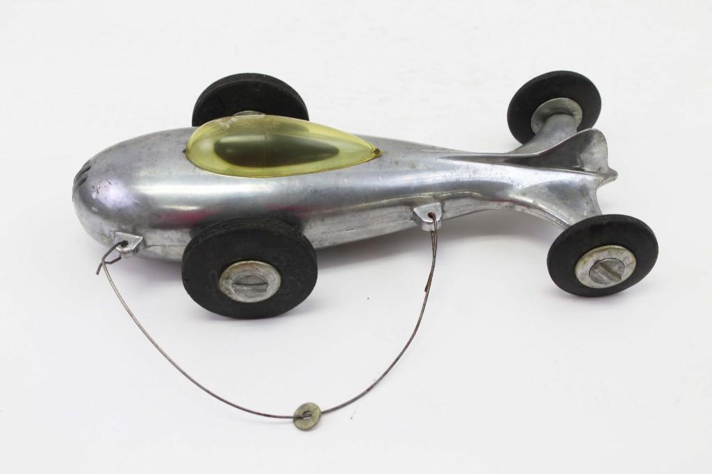 Vintage 1940s Challenger Metal Tether Car NO MOTOR (1 of 5)