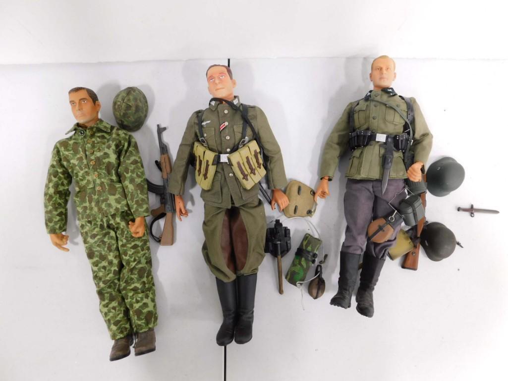 3 Military 12" Foreign and US Marine Soldiers : 21st (1 of 5)