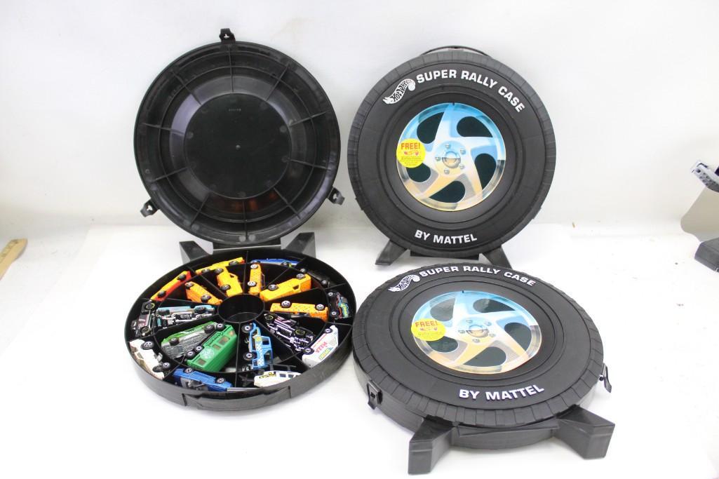 3 Hot Wheels Super Rally Cases and 20 Cars or Vehicles (1 of 4)