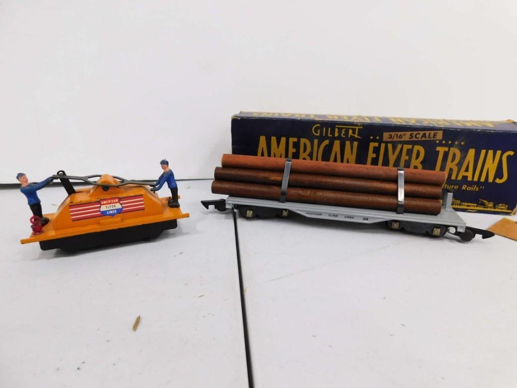 Vintage Gilbert American Flyer Hand Cart and 1940 Log (1 of 7)