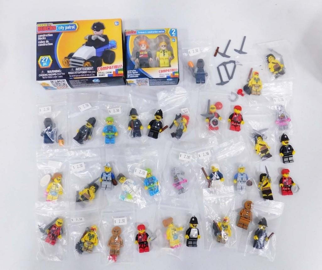Legos Genuine and Generic (other brands) Mini Figures: Legos Genuine and Generic (other brands) Mini Figures Lot A