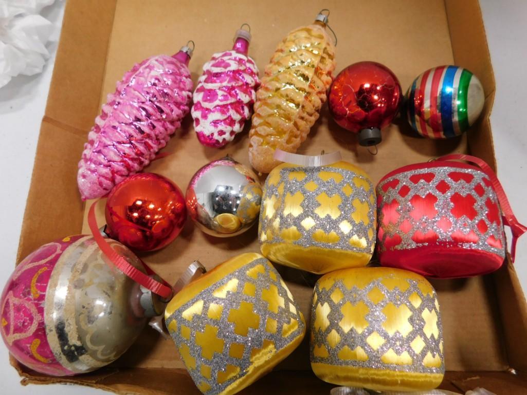 Vintage Christmas Ornaments incl Shiny Brite Mercury (1 of 1)