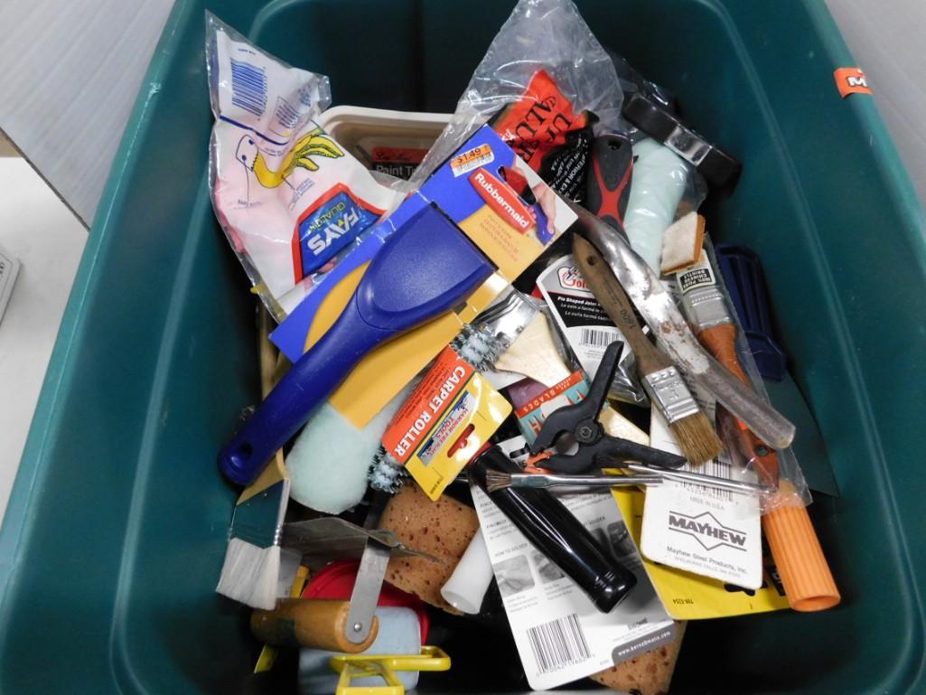 Large Lot of New Painting Supplies and Tools: Large Lot of New Painting Supplies and Tools