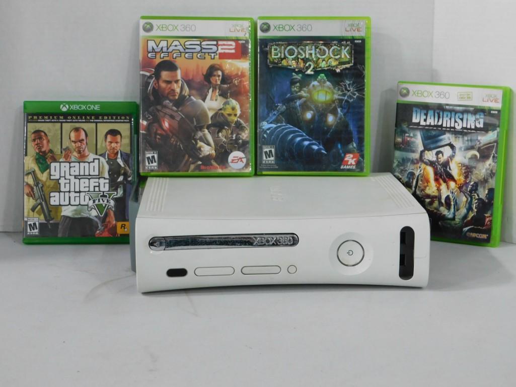 XBox 360 Plus 4 Video Games (1 of 5)