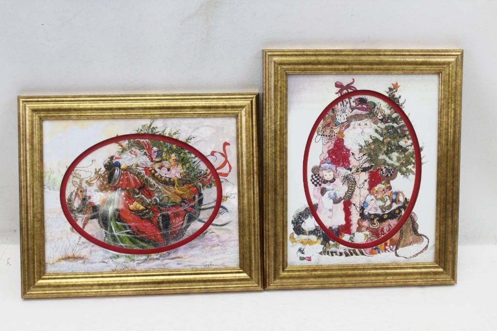 Peggy Abrams "Windswept Holiday" Snowman Glitter Scene (1 of 5)