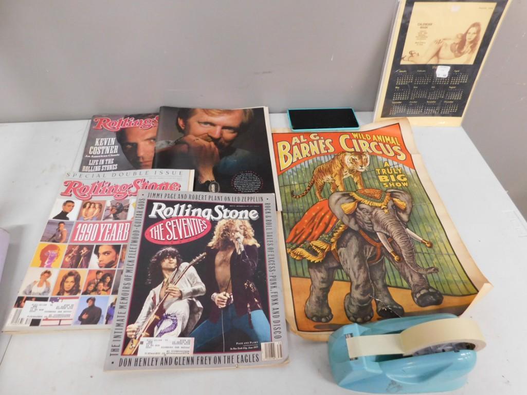 Ephemera Lot incl 1960s Circus World Poster , 1980 (1 of 5)
