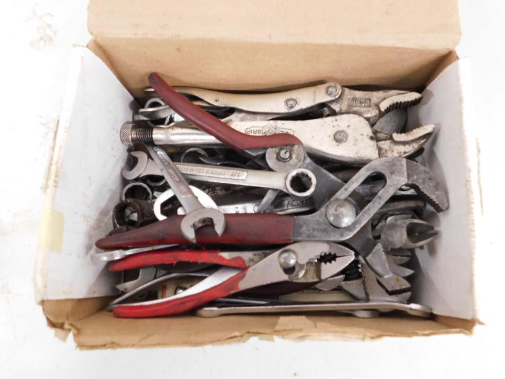 Lot of Tools incl Wrenches , Pliers , Locking Wrench , (1 of 2)
