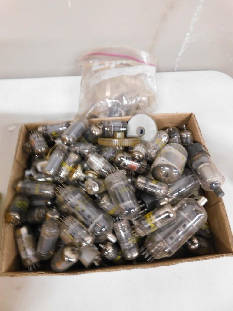 Box of Vacuum Tubes and Other Parts: Box of Vacuum Tubes and Other Parts