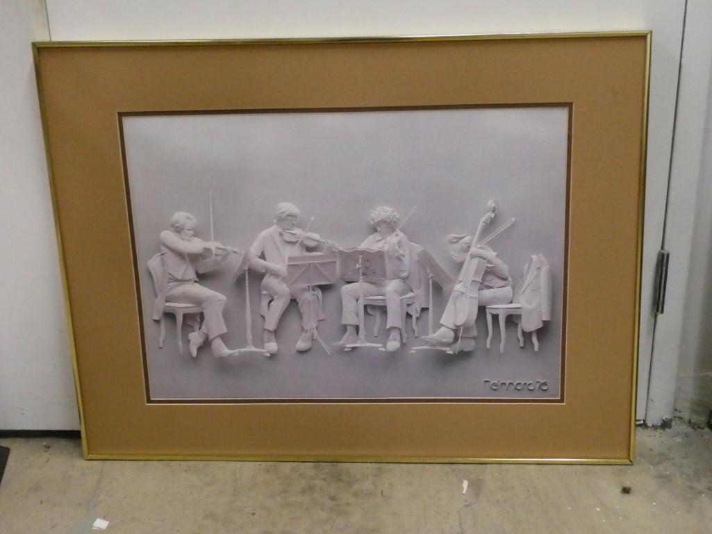 Framed Print of orchestra - Reinnard 76: Framed Print of orchestra - Reinnard 76 - Measures 30.5" x 40.5"