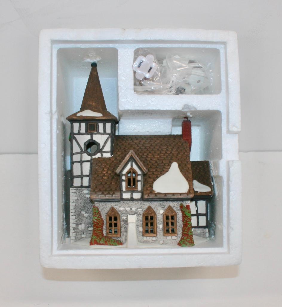 Department 56 Dickens Village Series Old Michael Church: Dept 56 Dickens Village Series Old Michael Church 1992 Lighted With Box