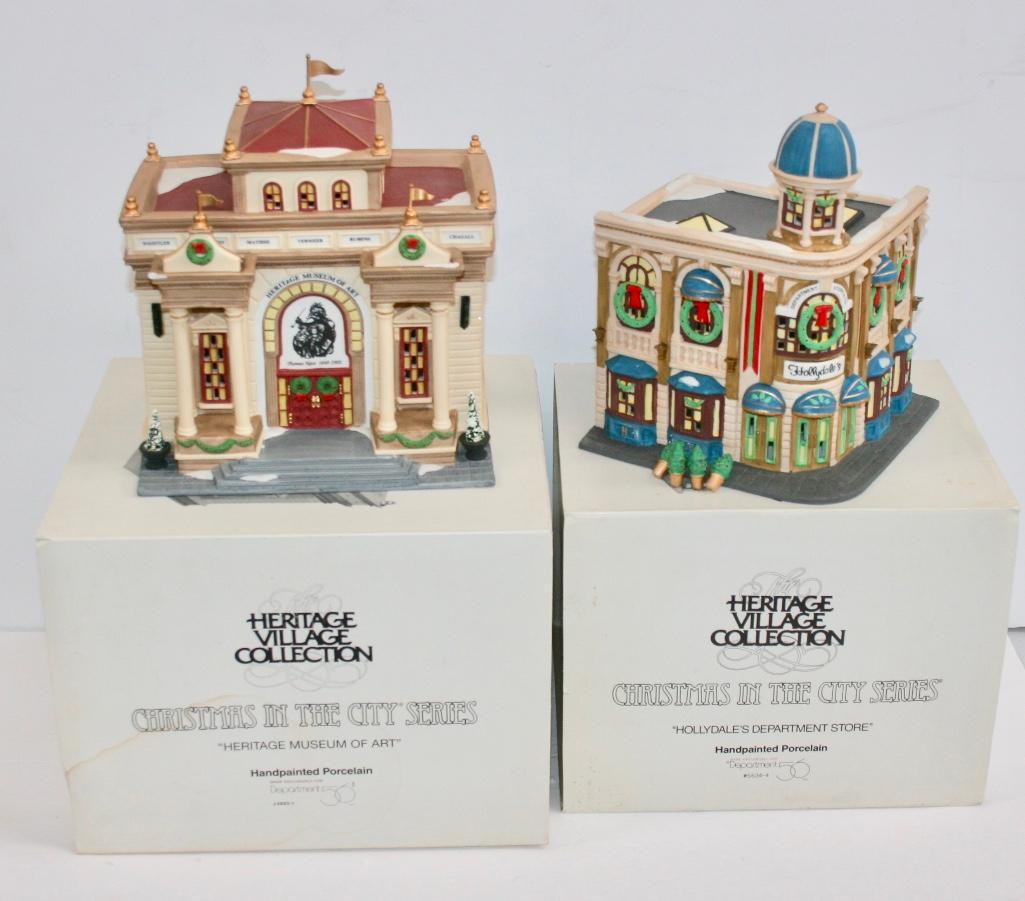 Dept 56 Heritage Museum of Art & Hollydale's Department (1 of 4)