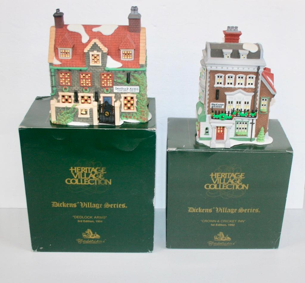 Dept 56 Dickens Village Dedlock Arms 3rd Edition 1994 & (1 of 9)