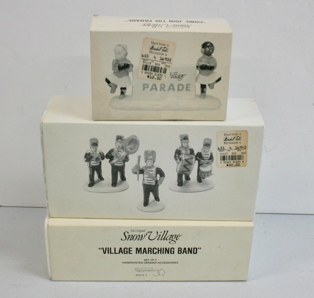 Dept 56 Snow Village Lot of 3 Accessories - Come Join (1 of 9)