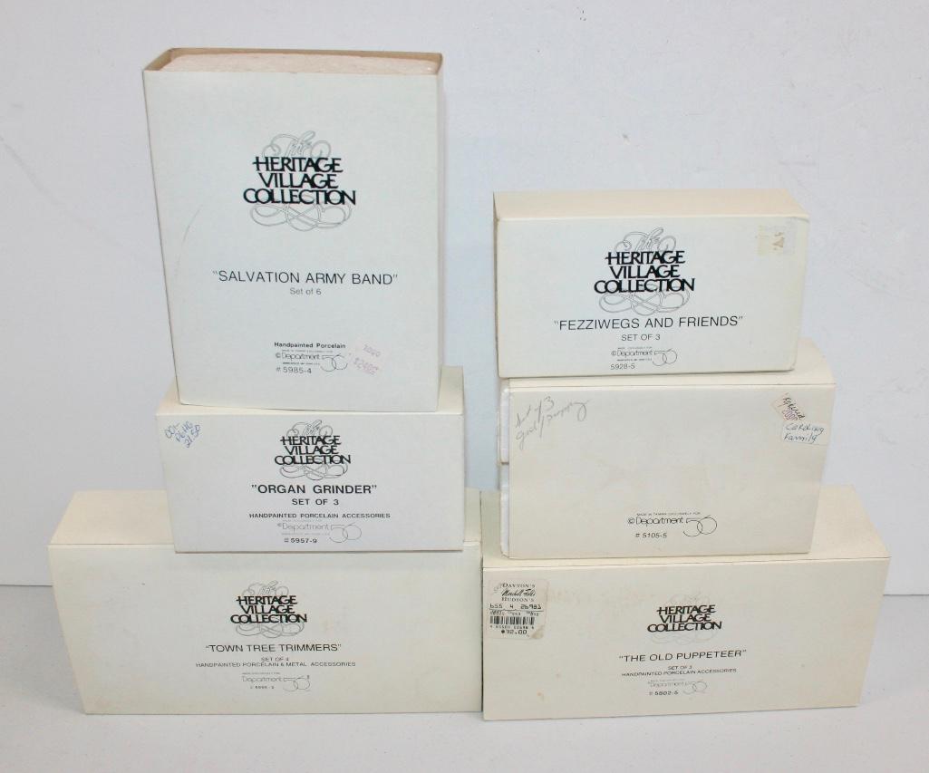 Dept 56 Heritage Village Lot of 6 Accessories - (1 of 19)