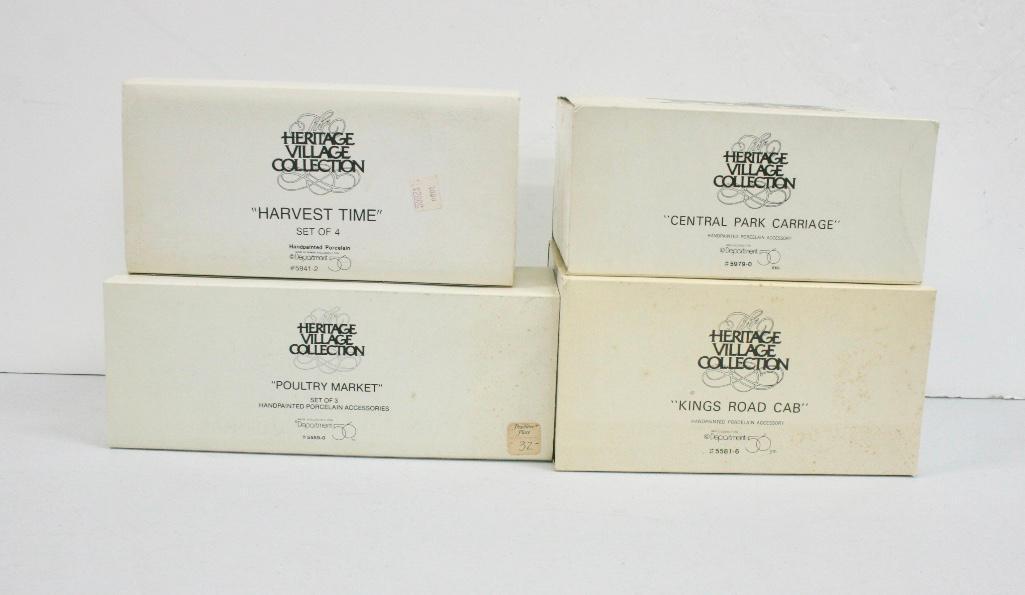 Dept 56 Heritage Village Lot of 4 - Harvest Time, (1 of 9)
