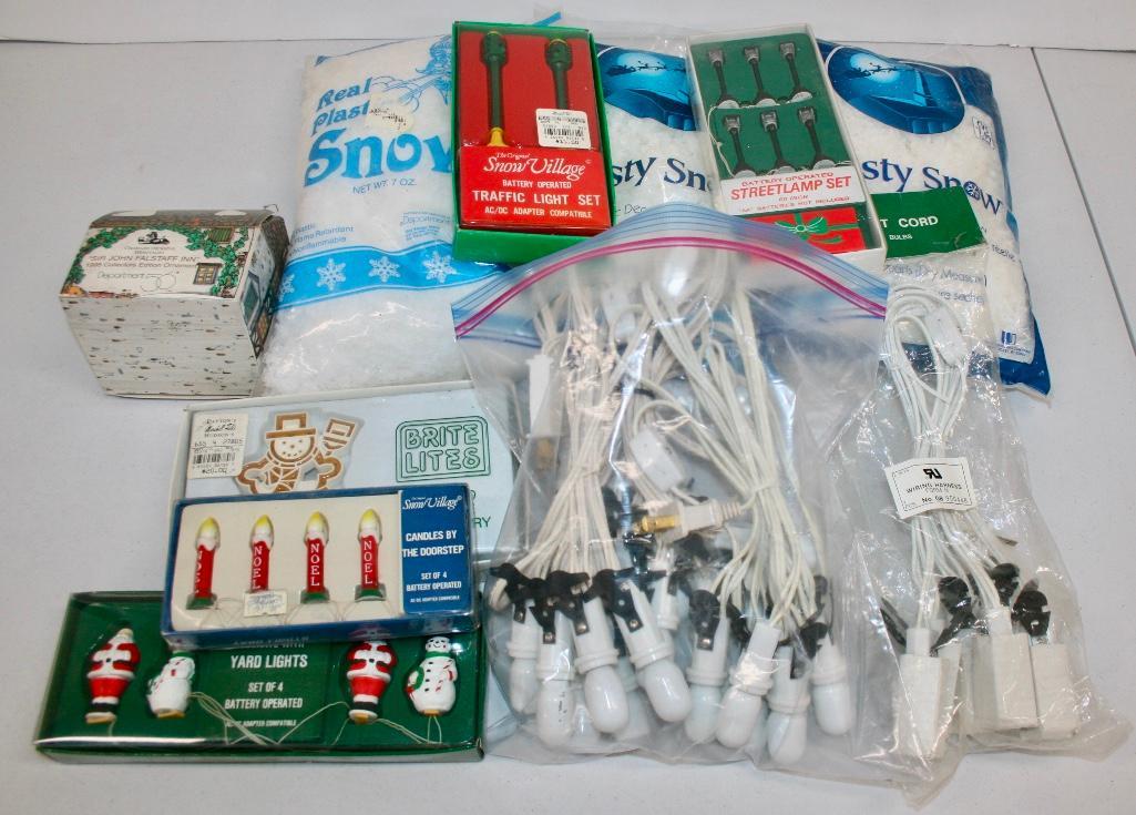 Department 56 Large Lot of Accessories - Snow, Wiring (1 of 7)