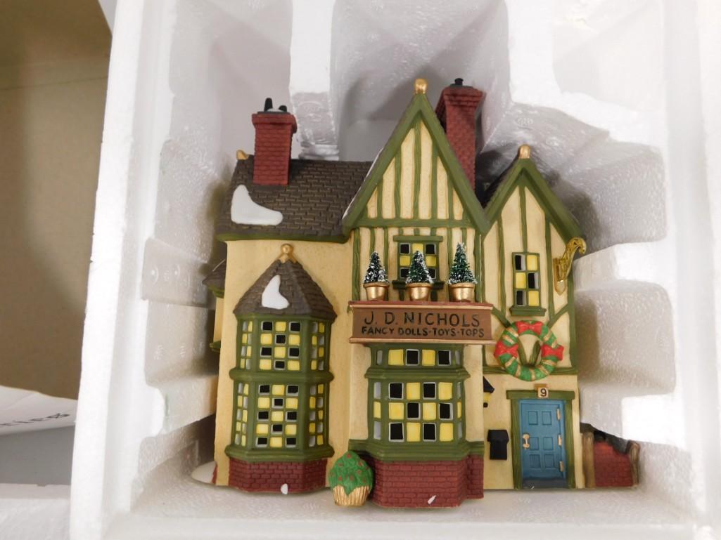 Dept 56 "J.D. Nichols Toy Shop" Dickens' Village Series: Dept 56 "J.D. Nichols Toy Shop" Dickens' Village Series Heritage Village Collection with box