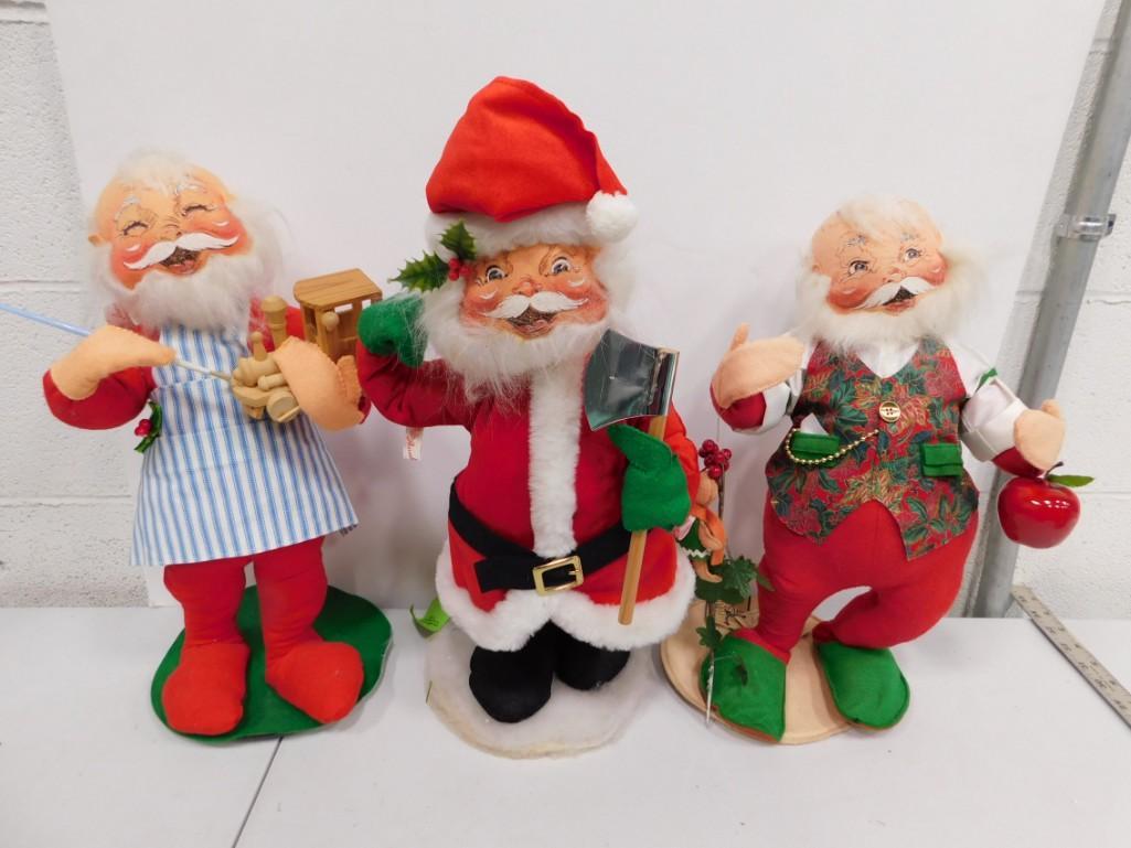 Lot of 3 Santa Claus Annalee Dolls (1 of 6)