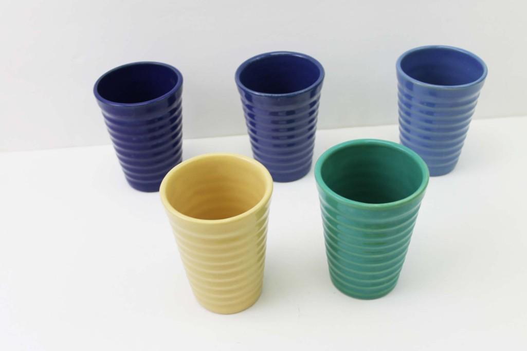 Bauer Pottery 12 oz Ringware Tumblers (1 of 3)
