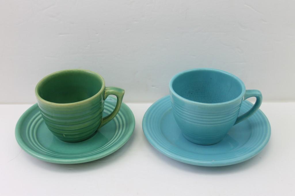 Bauer Pottery Ringware and Monterey cups/saucers (1 of 3)