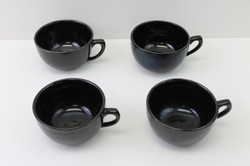 Bauer Monterey Moderne black coffee cups-set of four (1 of 7)