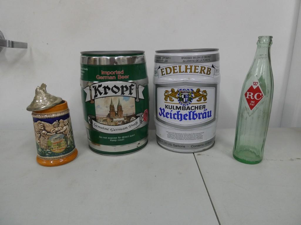 Bar Lot incl a Beer Stein , Kropf Beer Can , (1 of 3)