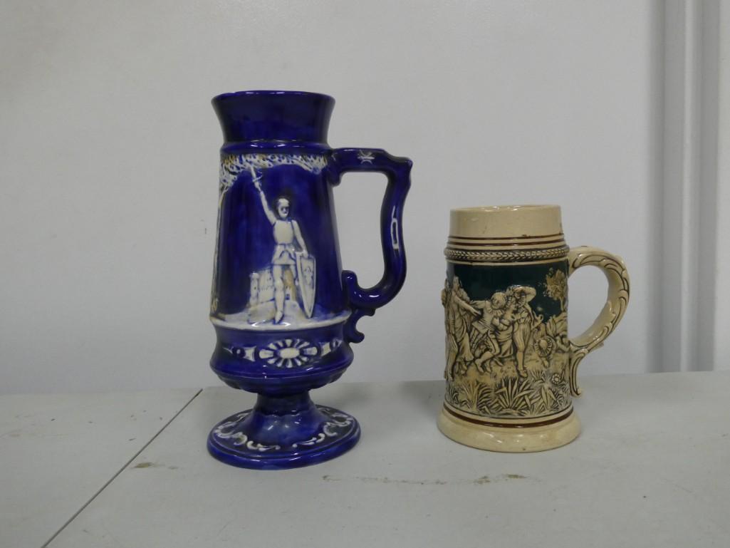 2 Steins incl Vintage Beer Stein with Frog Inside Plus (1 of 11)