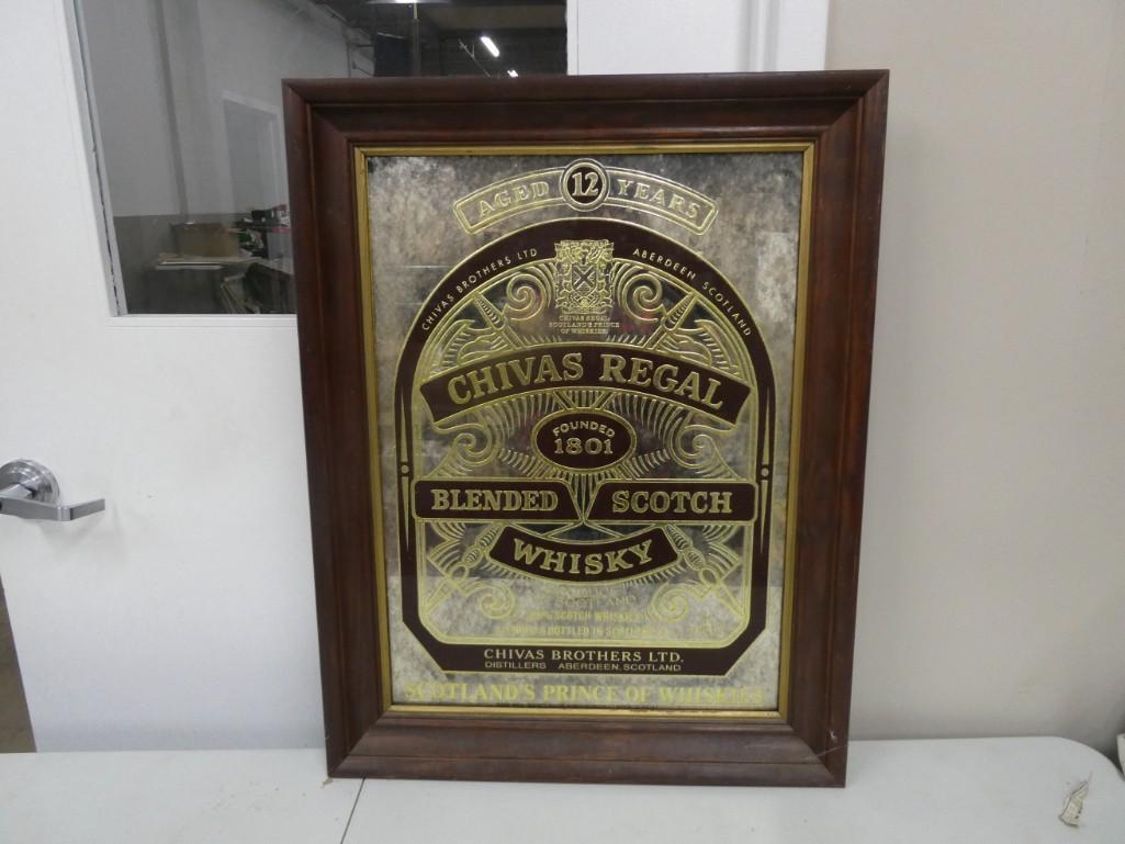Chivas Regal Whisky Bar Advertising Mirror Framed (1 of 4)
