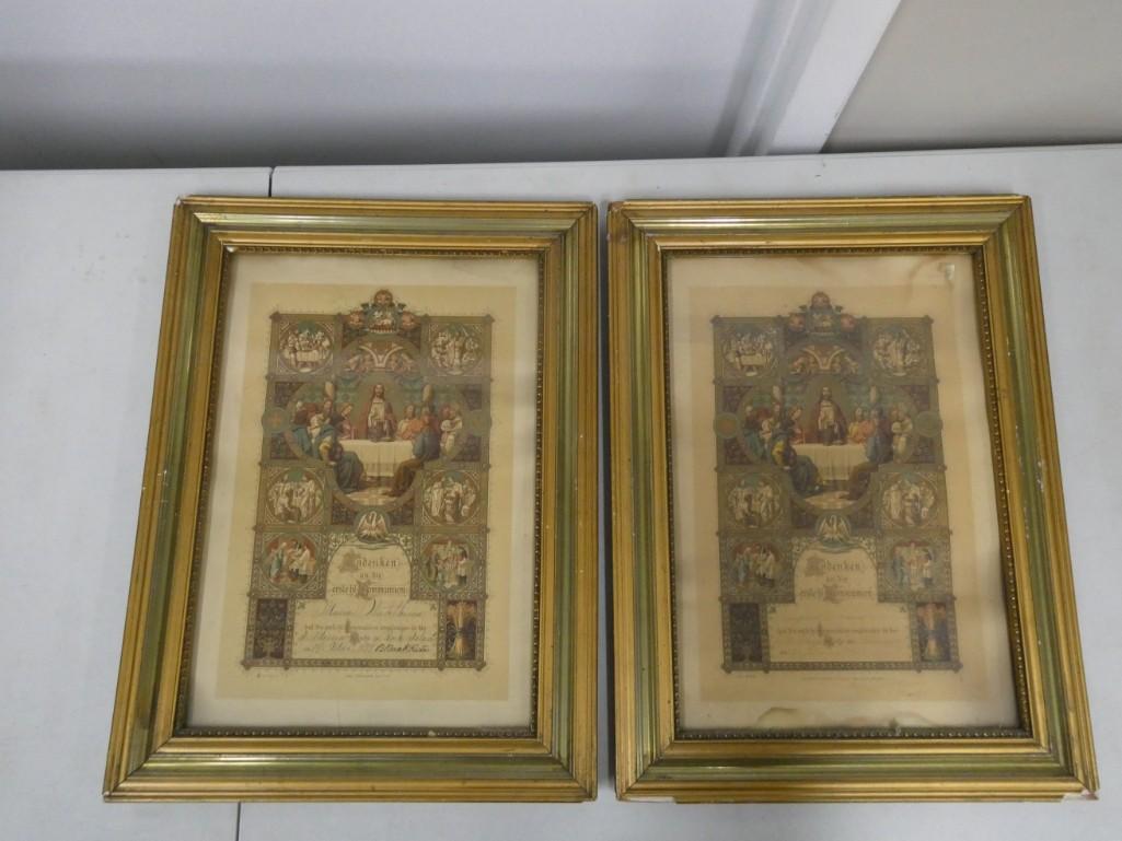 2 Framed Religious Prints (1 of 3)