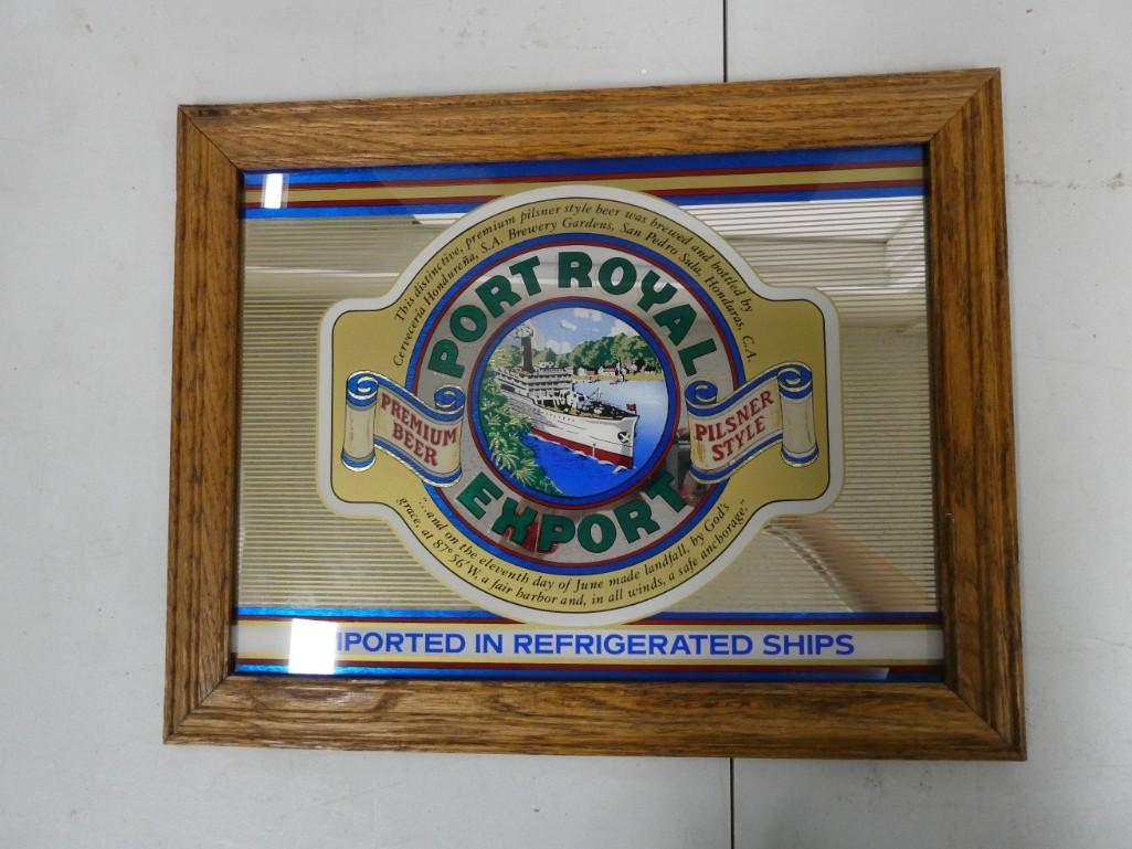 Port Royal Export Beer Advertising Mirror Framed (1 of 4)